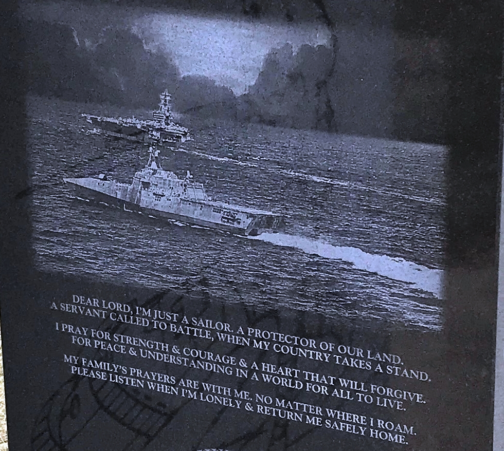 BERESFORD VETERANS MEMORIAL LASER IMAGE A