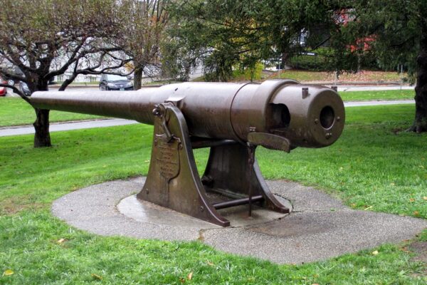 SPANISH CRUISER CASTILLA STEEL KRUPP GUN WAR MEMORIAL
