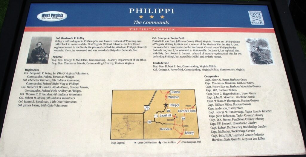PHILIPPI THE FIRST CAMPAIGN WAR MEMORIAL PANEL