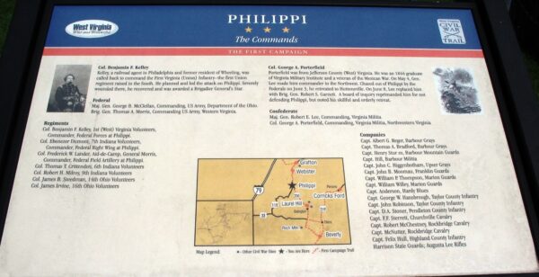 PHILIPPI THE FIRST CAMPAIGN WAR MEMORIAL PANEL