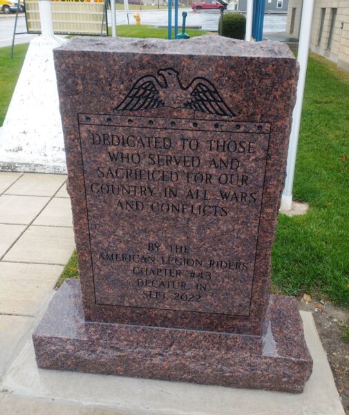 AMERICAN LEGION RIDERS CHAPTER #43 ALL WARS VETERANS MEMORIAL