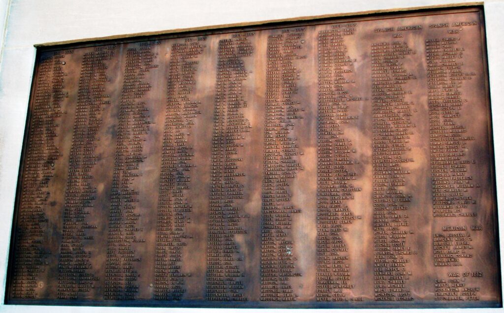 ADAMS COUNTY PEACE MONUMENT HONOR ROLL PLAQUE B