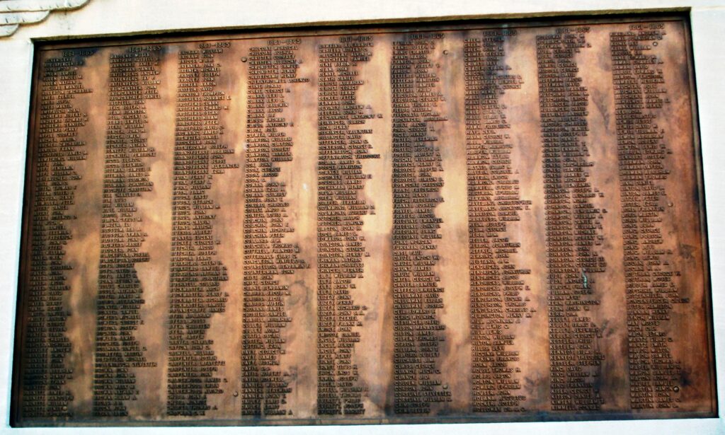 ADAMS COUNTY PEACE MONUMENT HONOR ROLL PLAQUE A