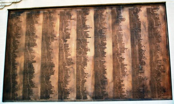 ADAMS COUNTY PEACE MONUMENT HONOR ROLL PLAQUE A