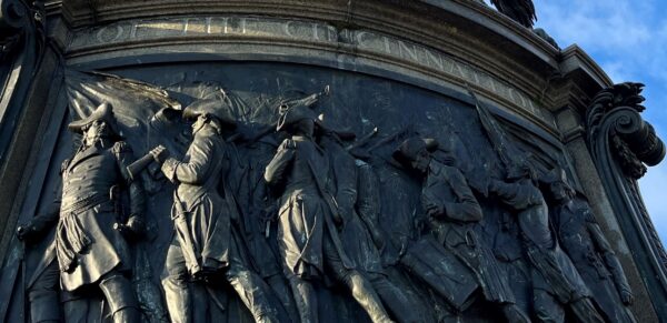 PENNSYLVANIA STATE SOCIETY OF THE CINCINNATI WASHINGTON MONUMENT BAS-RELIEF