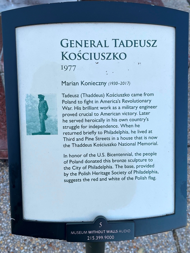 GENERAL TADEUSZ KOSCIUSZKO WAR MEMORIAL PLAQUE
