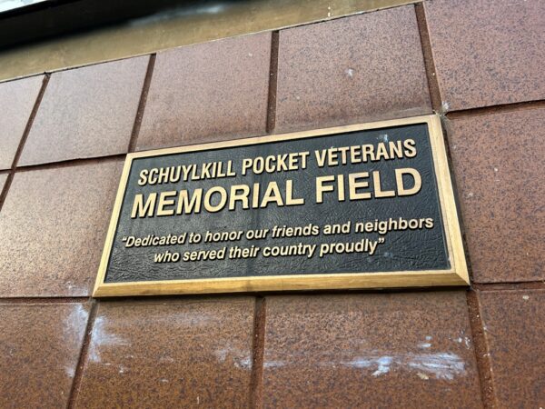 SCHUYLKILL POCKET VETERANS MEMORIAL FIELD PLAQUE