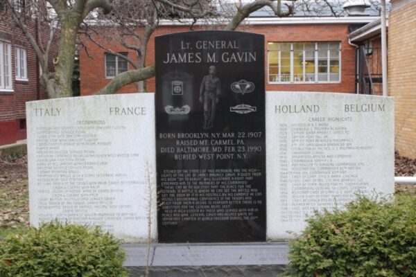 LT. GENERAL JAMES M. GAVIN WAR MEMORIAL