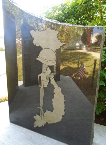 CLARION COUNTY VIETNAM VETERANS MEMORIAL RIGHT STONE