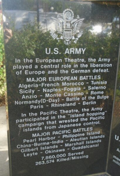 CLARION COUNTY WORLD WAR II MEMORIAL STONE A