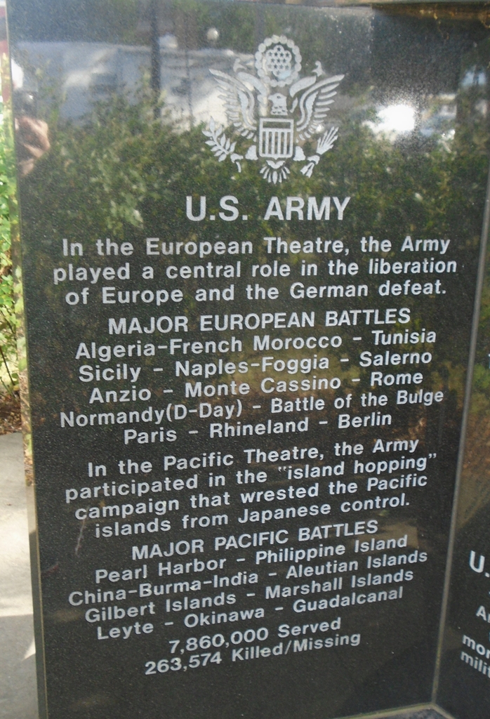 CLARION COUNTY WORLD WAR II MEMORIAL STONE A