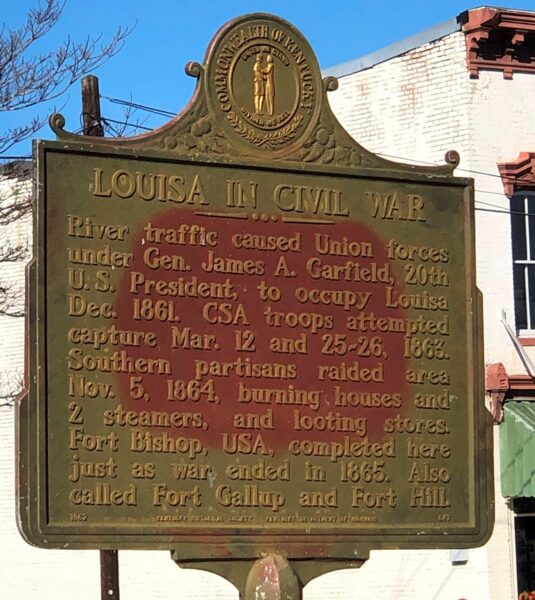 LOUISA IN CIVIL WAR  MEMORIAL MARKER