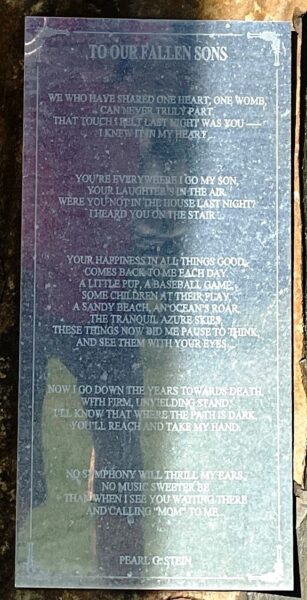 VIETNAM VETERANS OF CENTRAL FLORIDA MEMORIAL STONE B