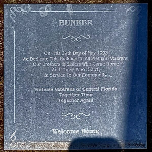 VIETNAM VETERANS OF CENTRAL FLORIDA MEMORIAL STONE A