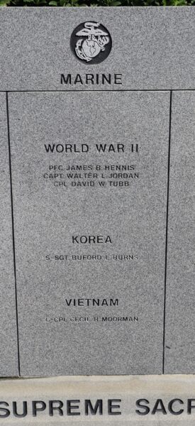 WINTER GARDEN SUPREME SACRIFICE MEMORIAL PANEL C