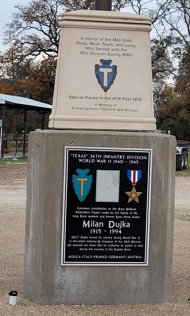 MILAN DUJKA WAR MEMORIAL