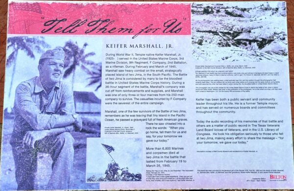 “TELL THEM FOR US” WAR MEMORIAL PLAQUE