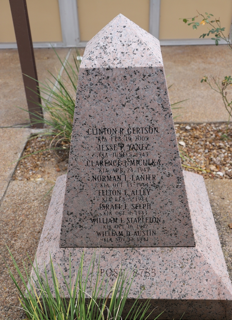 VFW POST 8783 SUPREME  SACRIFICE MEMORIAL SIDE D