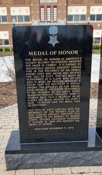 MEDAL OF HONOR WAR MEMORIAL NARRATIVE