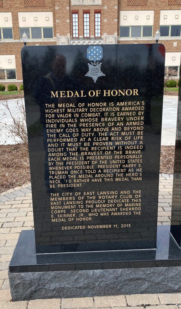 MEDAL OF HONOR WAR MEMORIAL NARRATIVE