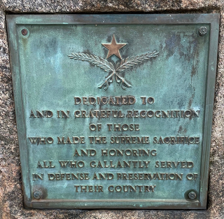 JACKSON COUNTY SUPREME SACRIFICE WAR MEMORIAL PLAQUE
