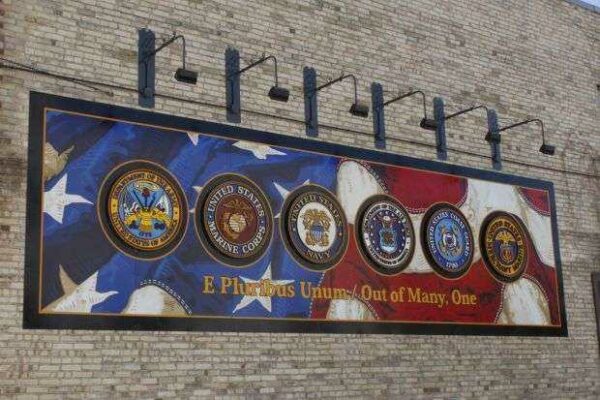 AMERICAN LEGION POST 243 WAR MEMORIAL MURAL
