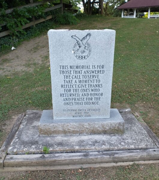 FOE AERIE 2227 VETERANS MEMORIAL