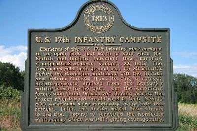U.S. 17TH INFANTRY CAMPSITE MEMORIAL MARKER