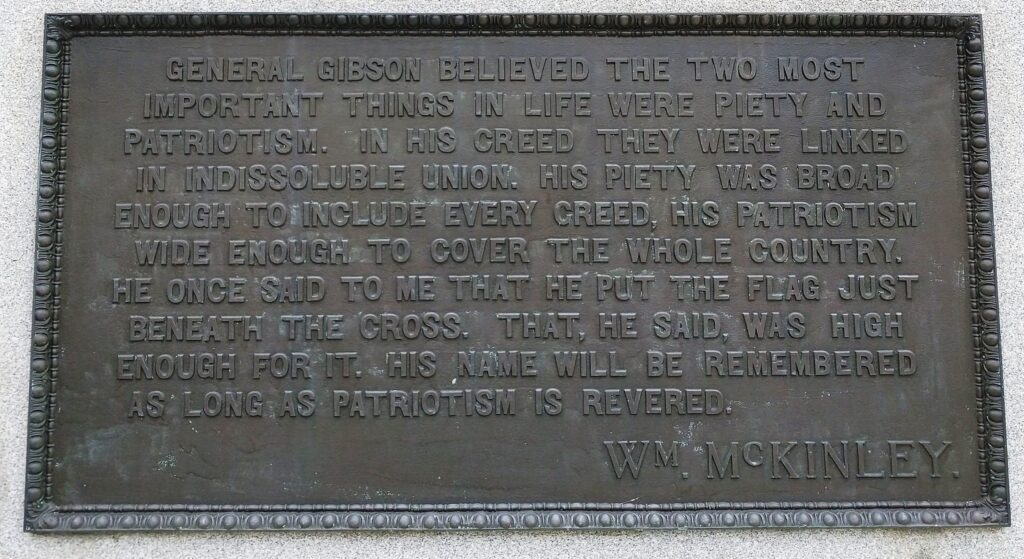 WILLIAM HARVEY GIBSON WAR MEMORIAL PLAQUE A