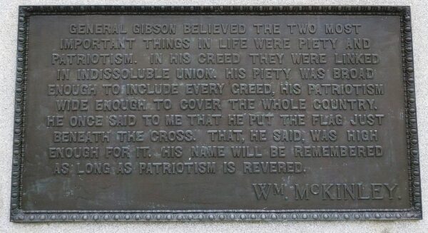 WILLIAM HARVEY GIBSON WAR MEMORIAL PLAQUE A