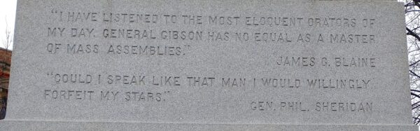 WILLIAM HARVEY GIBSON WAR  MEMORIAL STONE D