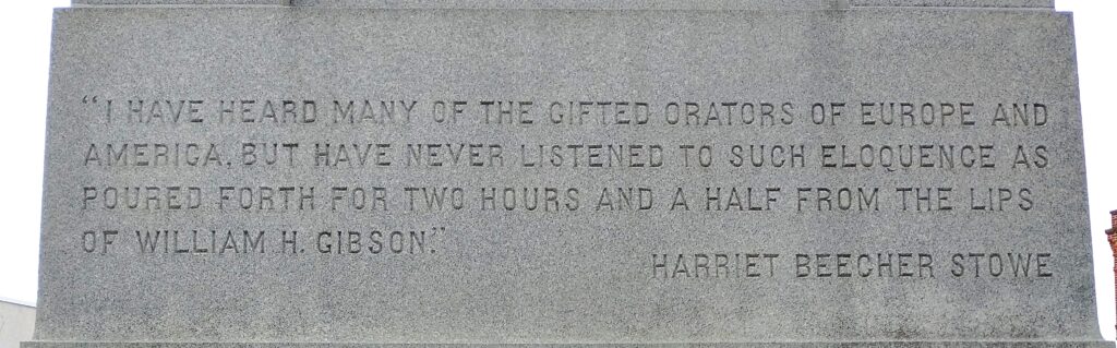 WILLIAM HARVEY GIBSON WAR MEMORIAL STONE C