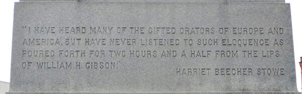 WILLIAM HARVEY GIBSON WAR MEMORIAL STONE C