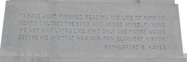 WILLIAM HARVEY GIBSON WAR MEMORIAL STONE B