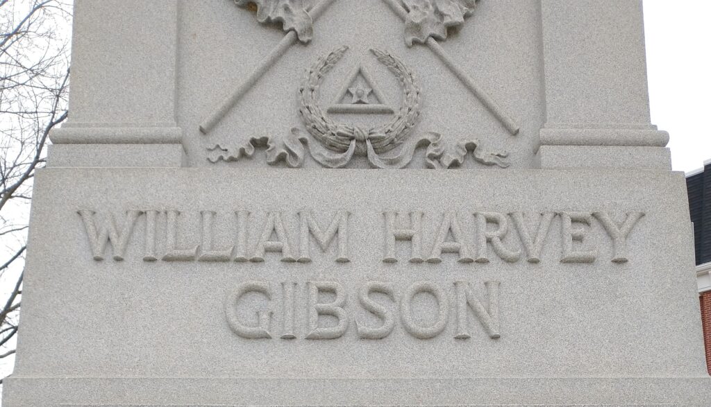 WILLIAM HARVEY GIBSON WAR MEMORIAL STONE A