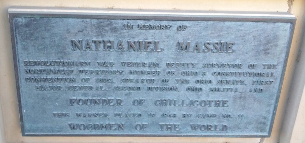 NATHANIEL MASSIE REVOLUTIONARY WAR VETERANS MEMORIAL PLAQUE