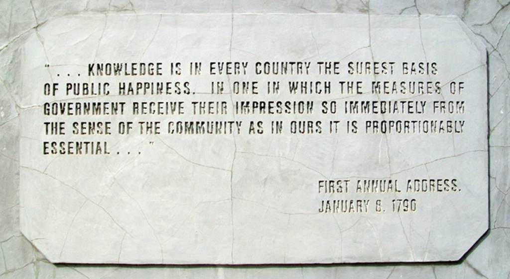 ROGERS STATE UNIVERSITY GEORGE WASHINGTON MEMORIAL STONE A