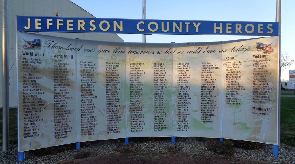JEFFERSON COUNTY HEROES WAR MEMORIAL