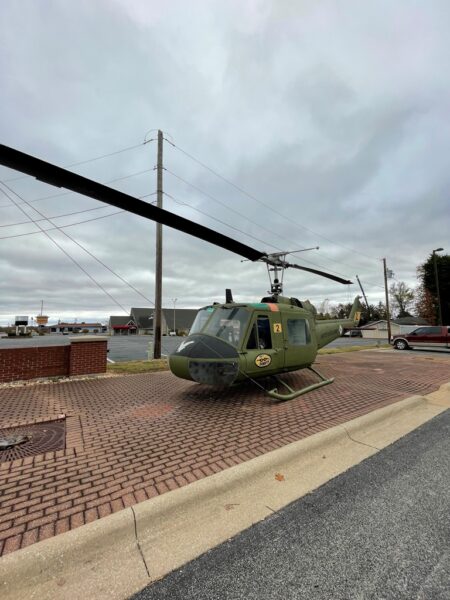 U.S. ARMY UH-1C GUNSHIP WAR MEMORIAL