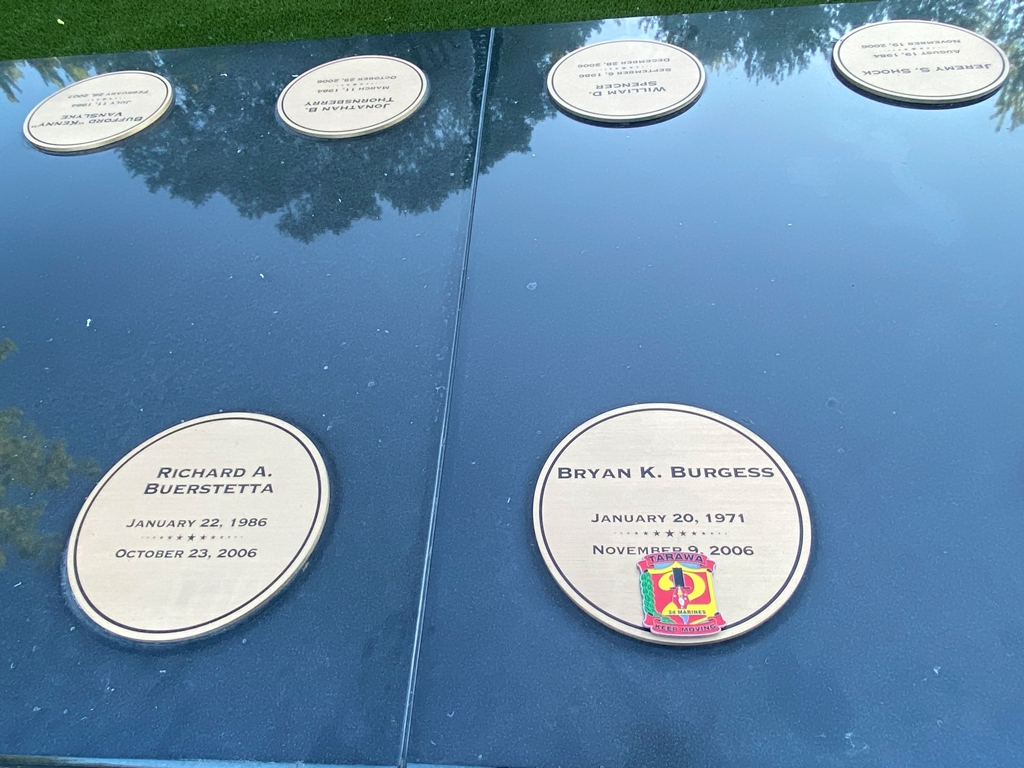 1ST BATTALION, 24TH MARINES REGIMENT MEMORIAL HONOR PLAQUES