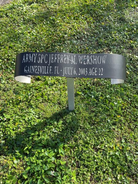 ARMY SPC JEFFREY M. WERSHOW WAR MEMORIAL BRACELET