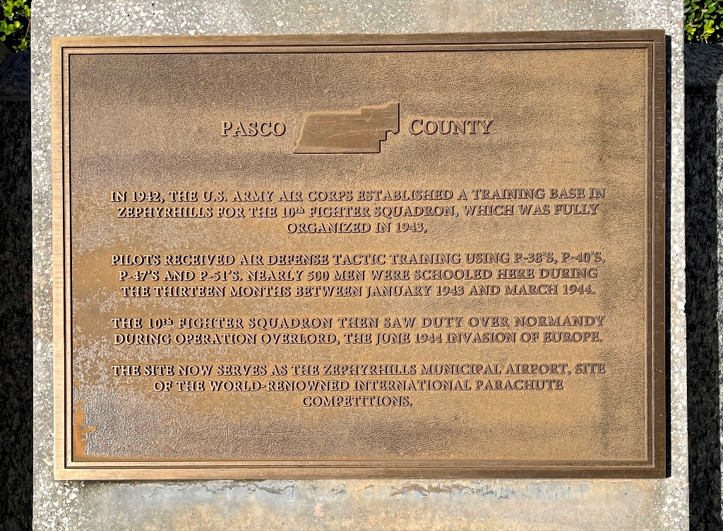 PASCO COUNTY FLORIDA WORLD WAR II MEMORIAL
