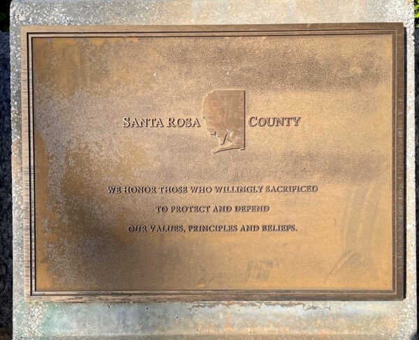 SANTA ROSA COUNTY FLORIDA WORLD WAR II MEMORIAL