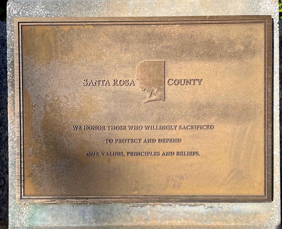 SANTA ROSA COUNTY FLORIDA WORLD WAR II MEMORIAL