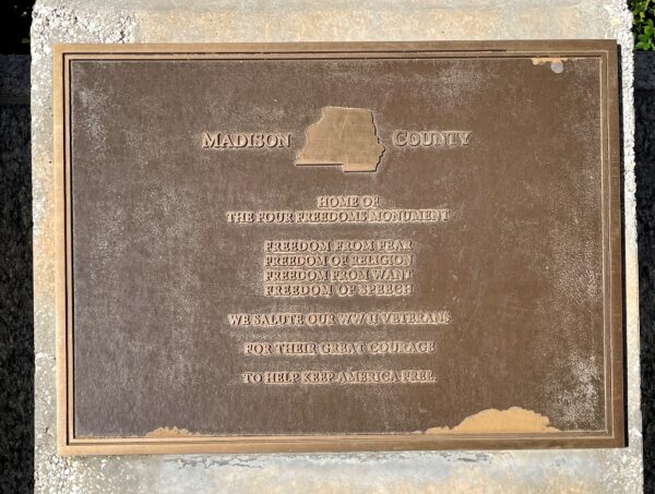 MADISON COUNTY FLORIDA WORLD WAR II MEMORIAL