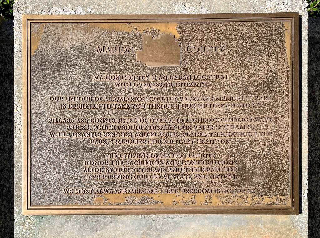MARION COUNTY FLORIDA WORLD WAR II MEMORIAL