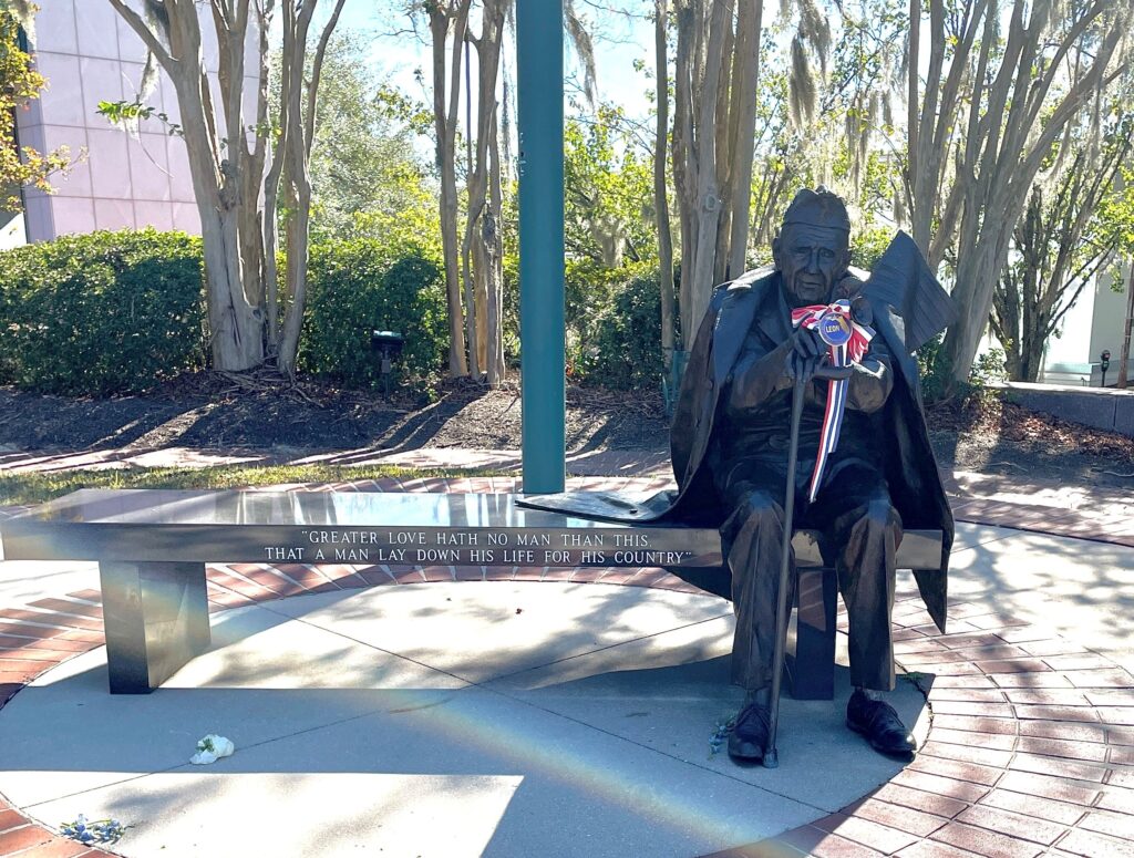 LEON COUNTY WORLD WAR II MEMORIAL CLOSE-UP