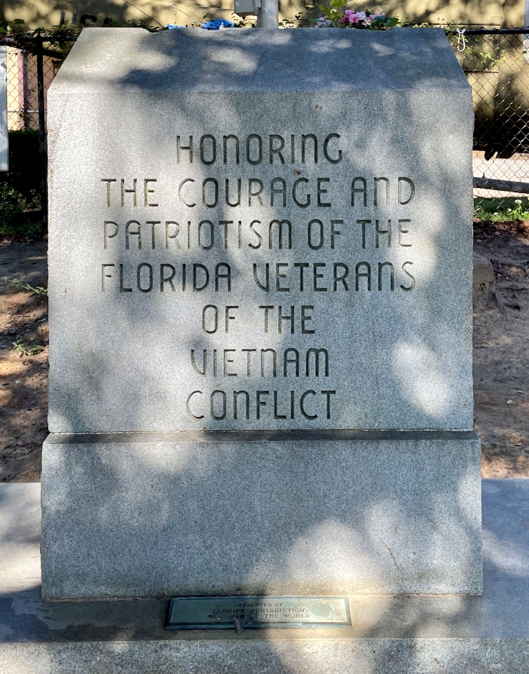 FLORIDA VETERANS OF THE VIETNAM CONFLICT MEMORIAL STONE