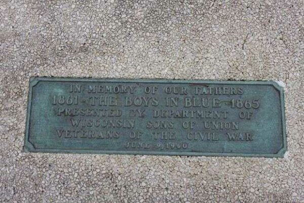 THE BOYS IN BLUE MEMORIAL BENCH PLAQUE