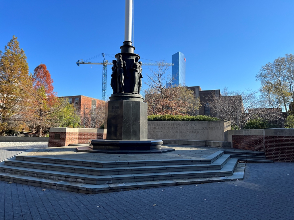 THE UNIVERSITY OF PENNSYLVANIA SUPREME SACRIFICE MEMORIAL STATUE